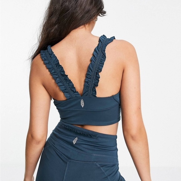 Like New - FP Movement Stay Centered Sports Bra - size Small  - New Navy - Picture 3 of 6